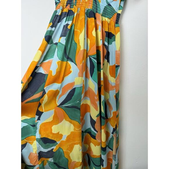 Abel the Label Anthropologie Bohemian Milkmaid Farm Rio Style Maxi Dress XS - Picture 6 of 10